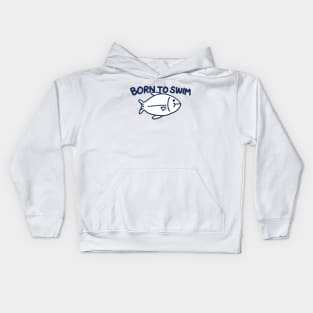 Born to swim Kids Hoodie